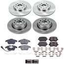 PowerStop OE Stock Replacement Low-Dust Ceramic Brake Pad and Rotor Kit