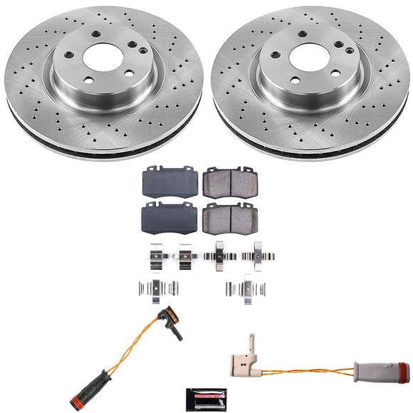 PowerStop OE Stock Replacement Low-Dust Ceramic Brake Pad and Rotor Kit