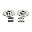 PowerStop OE Stock Replacement Low-Dust Ceramic Brake Pad and Rotor Kit
