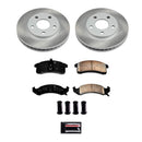 PowerStop Semi-Coated Rotor and Low-Dust Ceramic Brake Pad Kit