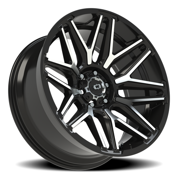 22X10 Vision 305 Rekluse Gloss Black Machined Face Wheel 6x135 ET-19 CB87.1