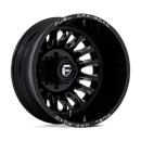 20x8.25 Fuel Off-Road D868 Arc Dually Gloss Black Milled 8x200 ET-227 Wheel
