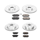 PowerStop Z23 Daily Driver Carbon-Fiber Ceramic Brake Pad and Drilled & Slotted