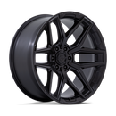 20x9 Fuel Off-Road Flux Black 6x139.7 ET1 CB106.1 Wheel Rim