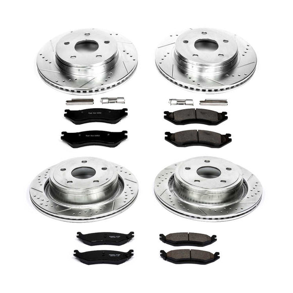 PowerStop Z23 Daily Driver Carbon-Fiber Ceramic Brake Pad and Drilled & Slotted