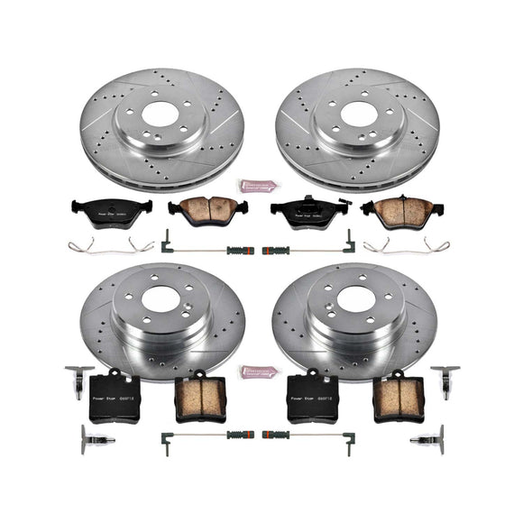 PowerStop Z23 Daily Driver Carbon-Fiber Ceramic Brake Pad and Drilled & Slotted