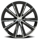 20x10.5 Vision 471 Splinter Gloss Black - Machined Wheel 5x112 ET30 CB66.56