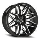 22X10 Vision 305 Rekluse Gloss Black Machined Face Wheel 5x139.7 5x5.5 ET-19 CB1