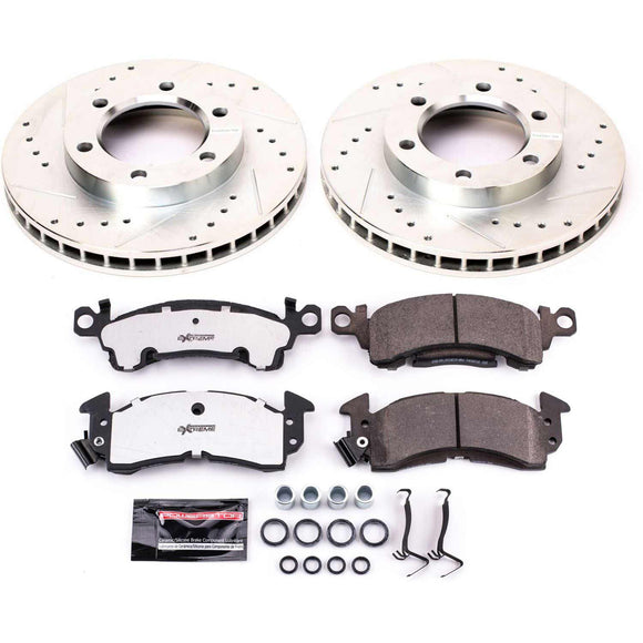 PowerStop Z26 Street Performance Ceramic Brake Pad and Drilled & Slotted Rotor K