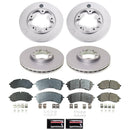 PowerStop Genuine Geomet Coated Rotor and Low-Dust Ceramic Brake Pad Kit