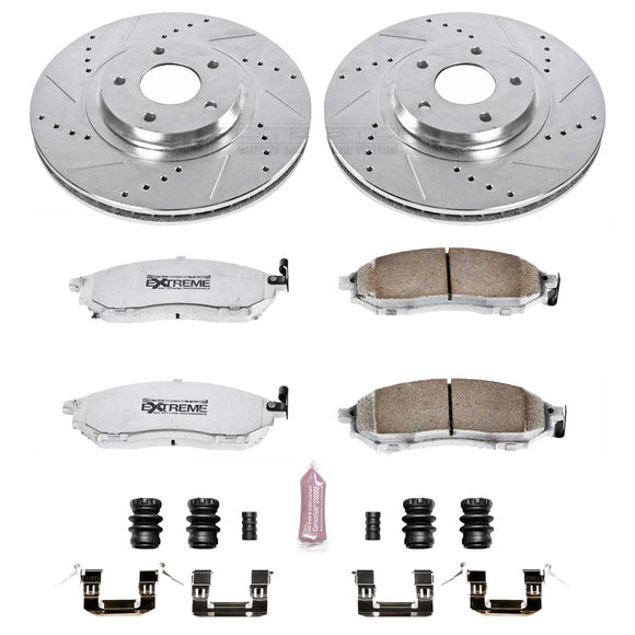 PowerStop Z26 Street Performance Ceramic Brake Pad and Drilled & Slotted Rotor K