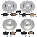 PowerStop Genuine Geomet Coated Rotor and Carbon-Fiber Ceramic Brake Pad Kit