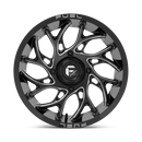 18X7 Fuel UTV D741 Runner Gloss Black Milled 4X137 ET13 wheel/rim