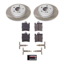PowerStop Semi-Coated Rotor and Low-Dust Ceramic Brake Pad Kit