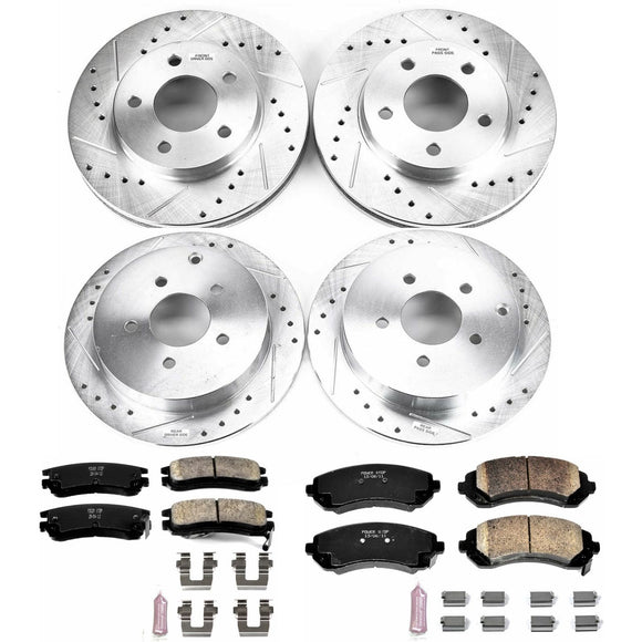 PowerStop Z23 Daily Driver Carbon-Fiber Ceramic Brake Pad and Drilled & Slotted