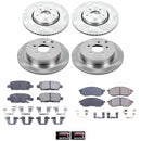 PowerStop OE Stock Replacement Low-Dust Ceramic Brake Pad and Rotor Kit