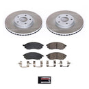 PowerStop Semi-Coated Rotor and Low-Dust Ceramic Brake Pad Kit