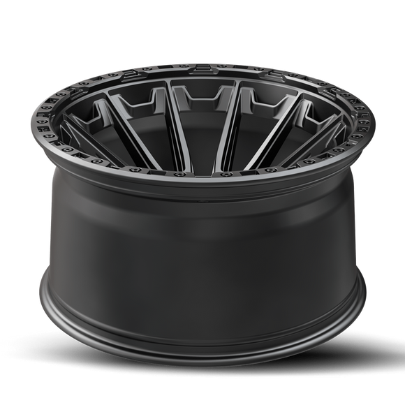 24x10 Vortek VRT-601 Spartan Matte Black 6x135 ET0 CB106.1 Wheel Rim