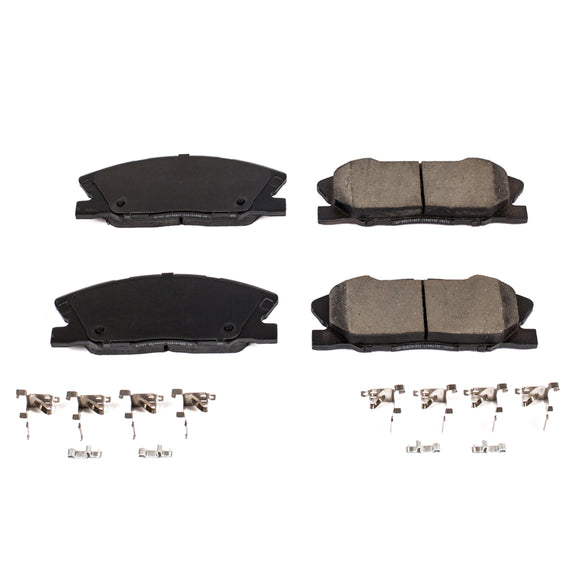 PowerStop Z17 Evolution Ceramic Brake Pads With Hardware