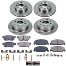 PowerStop OE Stock Replacement Low-Dust Ceramic Brake Pad and Rotor Kit