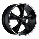 20x8.5 Foose Legend Black & Milled Wheel/Rim 5x115 5-115 20-8.5