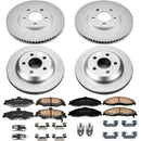 PowerStop Genuine Geomet Coated Rotor and Low-Dust Ceramic Brake Pad Kit