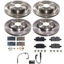 OE Stock Replacement Low-Dust Ceramic Brake Pad and Rotor Kit