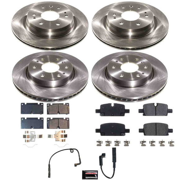 OE Stock Replacement Low-Dust Ceramic Brake Pad and Rotor Kit