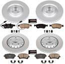 PowerStop Genuine Geomet Coated Rotor and Carbon-Fiber Ceramic Brake Pad Kit