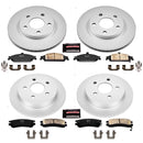 PowerStop Genuine Geomet Coated Rotor and Low-Dust Ceramic Brake Pad Kit