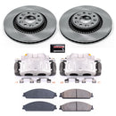 PowerStop OE Stock Replacement Low-Dust Ceramic Brake Pad, Rotor and Caliper Kit