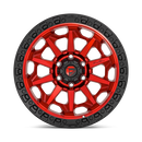 17X9 Fuel D695 Covert Candy Red Black Bead Ring 6X135 ET1 wheel/rim