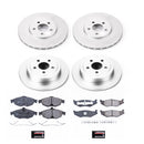 PowerStop Genuine Geomet Coated Rotor and Low-Dust Ceramic Brake Pad Kit