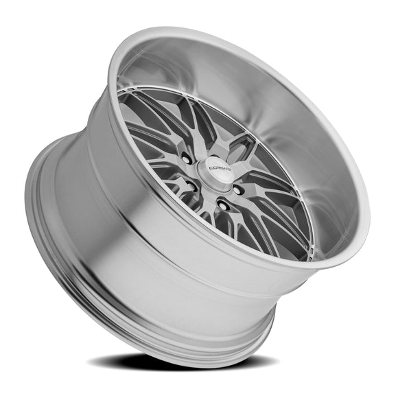 22x8.5 Corsart Alcatraz Gloss Brushed Diamond Cut Lip 5x139.7 ET6 Wheel