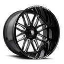 24x14 American Truxx AT1915 Restless Black Milled 6x135 ET-76 Wheel Rim