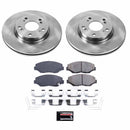 PowerStop OE Stock Replacement Low-Dust Ceramic Brake Pad and Rotor Kit