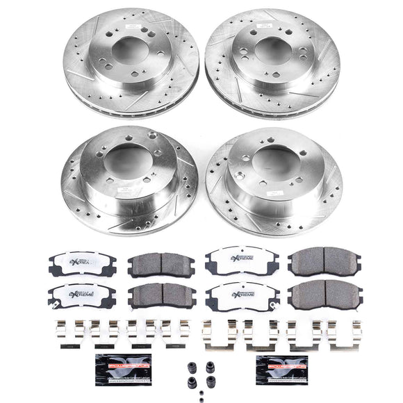 PowerStop Z26 Street Performance Ceramic Brake Pad and Drilled & Slotted Rotor K