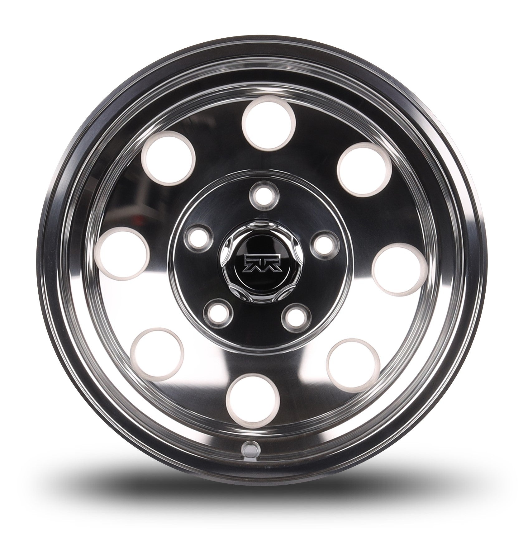 15x8 Mudder Trucker MT614 Deisel Polished 5x127 5x5 ET-19 Wheel Rim - 0