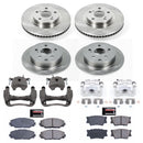 PowerStop OE Stock Replacement Low-Dust Ceramic Brake Pad, Rotor and Caliper Kit