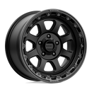 17X9 KMC KM548 CHASE Satin Black With Gloss Black Lip 5X127 ET0 wheel/rim