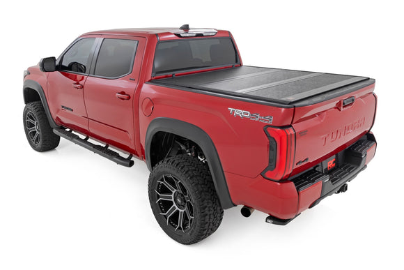 Rough Country Hard Low Profile Bed Cover 5'7" Bed Cargo For Toyota Tundra 22-24