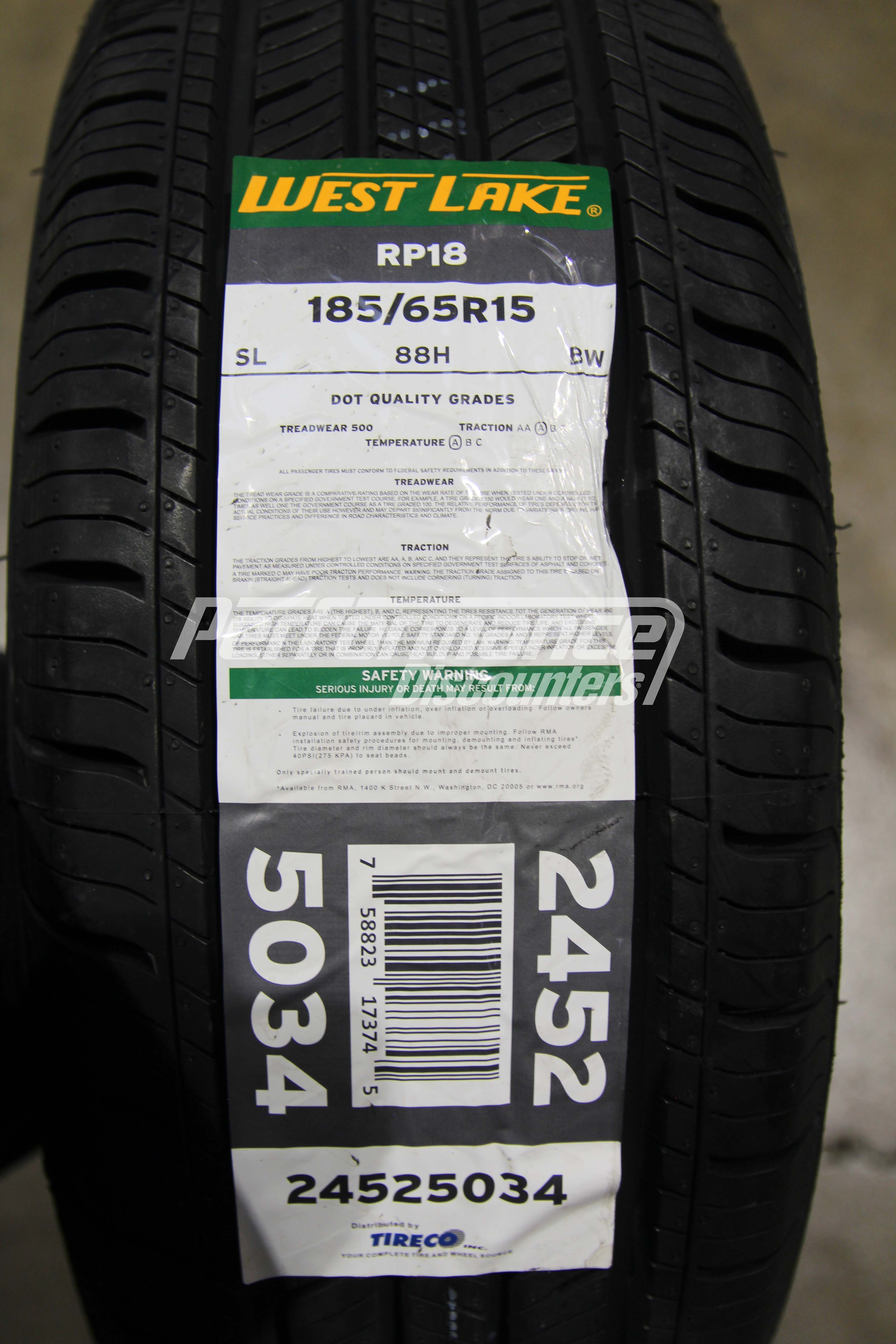 Westlake RP18 Tire(s) 185/65R15 88H 185/65-15 65R R15 1856515