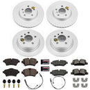 PowerStop Genuine Geomet Coated Rotor and Carbon-Fiber Ceramic Brake Pad Kit