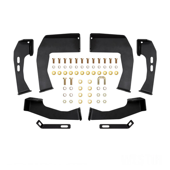 Westin HDX Stainless Drop Nerf Step Bars Textured Black 56-116852