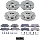 PowerStop OE Stock Replacement Low-Dust Ceramic Brake Pad and Rotor Kit