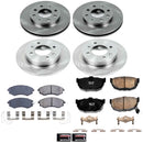 PowerStop OE Stock Replacement Low-Dust Ceramic Brake Pad and Rotor Kit