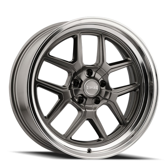 20x8.5 Ridler 610 Gloss Grey Polished 5x127 ET0 CB83.82 Wheel Rim