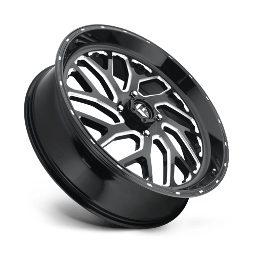 24X7 Fuel UTV D581 Triton Gloss Black Milled 4X156 ET13 wheel/rim