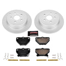 PowerStop Genuine Geomet Coated Rotor and Low-Dust Ceramic Brake Pad Kit