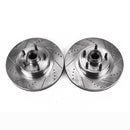 PowerStop Evolution Drilled Slotted Rotors Pair Front For Ford Explorer Sport